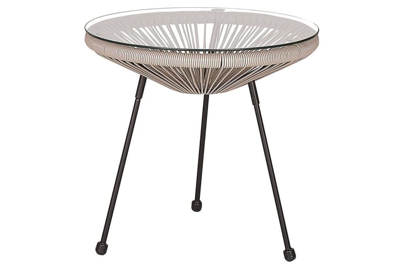 Cafeset Beliani Acapulco II Blå/Svart Light grey||Black - Havemøbler - Balkon - Balkonmøbler - Altansæt