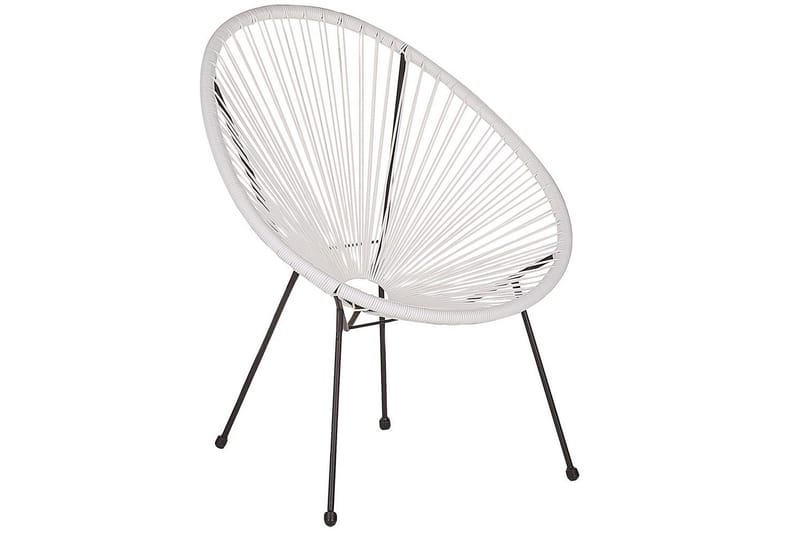 Cafeset Beliani Acapulco II Blå/Svart White||Black - Havemøbler - Balkon - Balkonmøbler - Altansæt