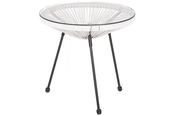 Cafeset Beliani Acapulco II Blå/Svart White||Black - Havemøbler - Balkon - Balkonmøbler - Altansæt