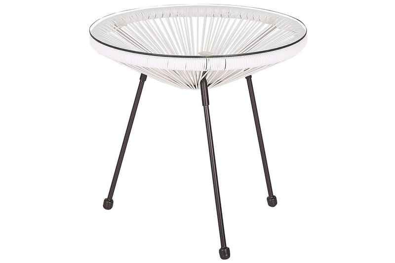Cafeset Beliani Acapulco II Blå/Svart White||Black - Havemøbler - Balkon - Balkonmøbler - Altansæt