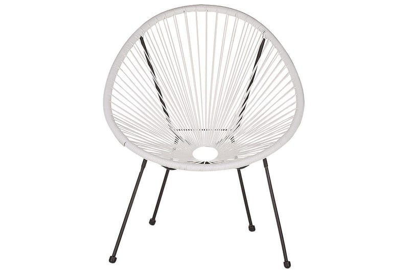 Cafeset Beliani Acapulco II Blå/Svart White||Black - Havemøbler - Balkon - Balkonmøbler - Altansæt