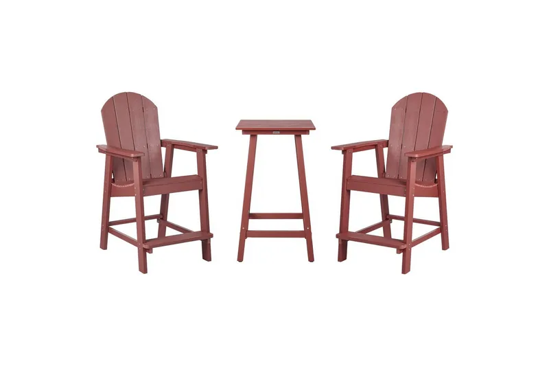 Cafeset Beliani Adirondack Blå Red