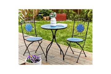 Cafeset Beliani Cigliano Black - Havemøbler - Balkon - Balkonmøbler - Altansæt