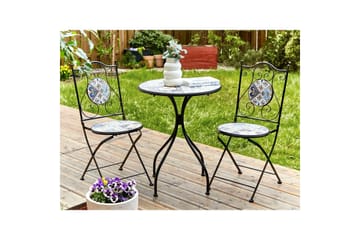 Cafeset Beliani Civita Black - Havemøbler - Balkon - Balkonmøbler - Altansæt