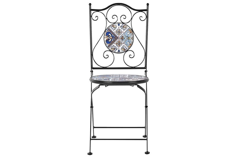 Cafeset Beliani Civita Black - Havemøbler - Balkon - Balkonmøbler - Altansæt