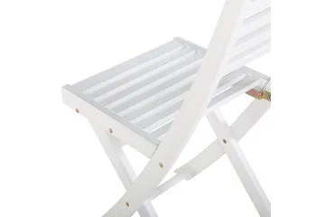 Cafeset Beliani Fiji White - Havemøbler - Balkon - Balkonmøbler - Altansæt
