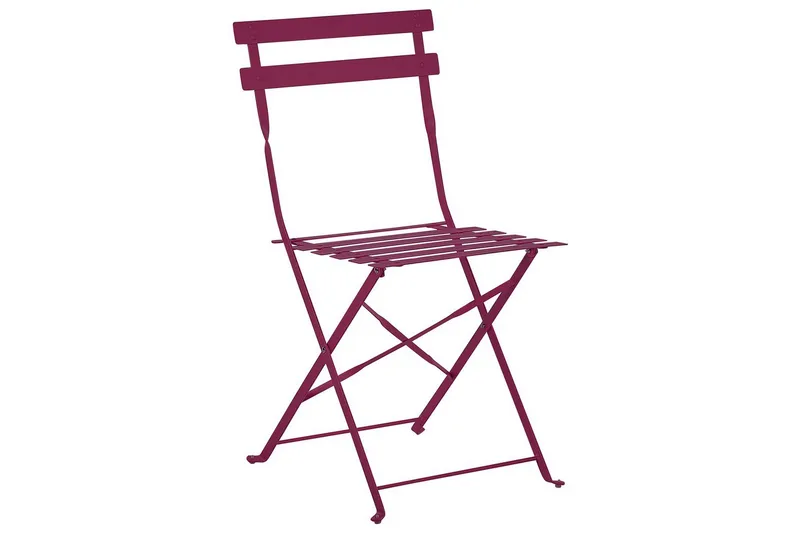 Cafeset Beliani Fiori Blå Wine red - Havemøbler - Balkon - Balkonmøbler - Altansæt