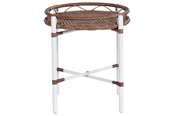 Cafeset Beliani Levico White - Havemøbler - Balkon - Balkonmøbler - Altansæt
