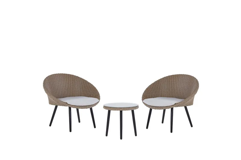 Cafeset Beliani Ortigia Ljusbeige