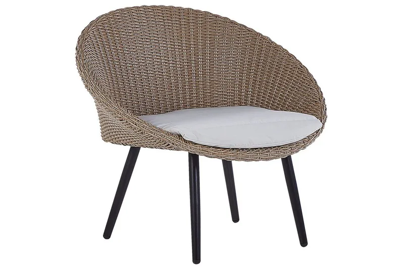 Cafeset Beliani Ortigia Ljusbeige - Havemøbler - Balkon - Balkonmøbler - Altansæt