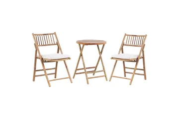 Cafeset Beliani Savelletri Off White - Havemøbler - Balkon - Balkonmøbler - Altansæt