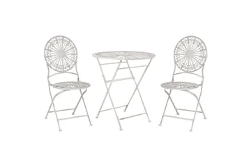 Cafeset Beliani Scafa Off White - Havemøbler - Balkon - Balkonmøbler - Altansæt