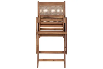 Cafeset Beliani Paraggi Light wood - Havemøbler - Balkon - Balkonmøbler - Altansæt