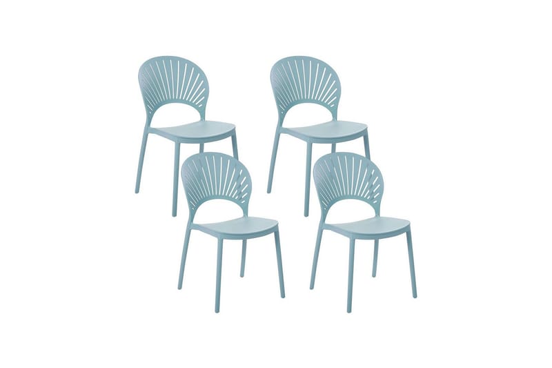 Casarano Spisestol Udendørs - Blå - Havemøbler - Balkon - Balkonmøbler - Altanstole