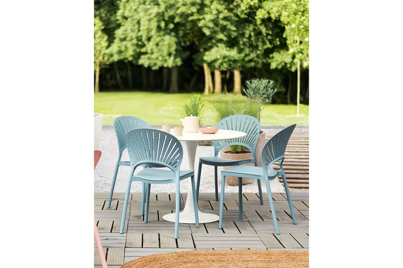 Casarano Spisestol Udendørs - Blå - Havemøbler - Balkon - Balkonmøbler - Altanstole