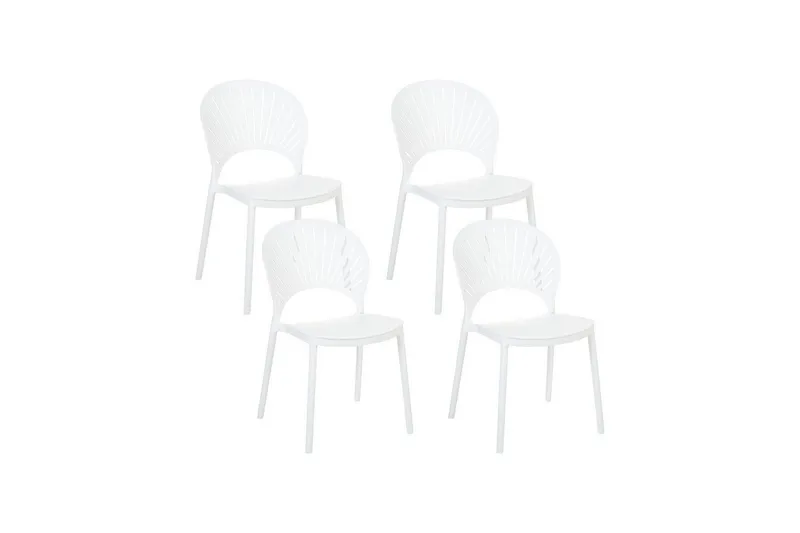 Casarano Spisestol Udendørs - Hvid - Havemøbler - Balkon - Balkonmøbler - Altanstole