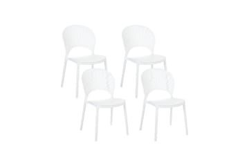 Casarano Spisestol Udendørs - Hvid - Havemøbler - Balkon - Balkonmøbler - Altanstole