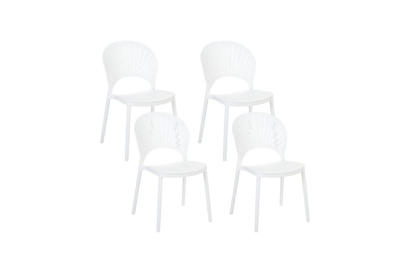 Casarano Spisestol Udendørs - Hvid - Havemøbler - Balkon - Balkonmøbler - Altanstole