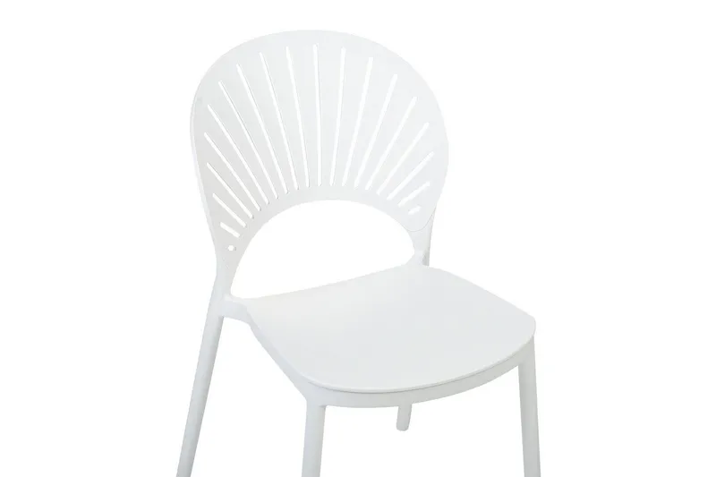 Casarano Spisestol Udendørs - Hvid - Havemøbler - Balkon - Balkonmøbler - Altanstole