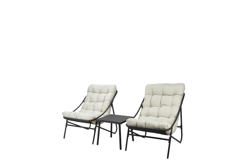 Cedarwick Cafésæt Udendørs - Beige - Havemøbler - Balkon - Balkonmøbler - Altansæt