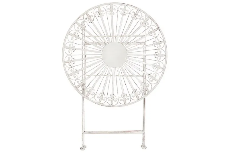 Dursley Cafébord 45 cm Rund - Hvid - Havemøbler - Balkon - Balkonmøbler - Altanborde