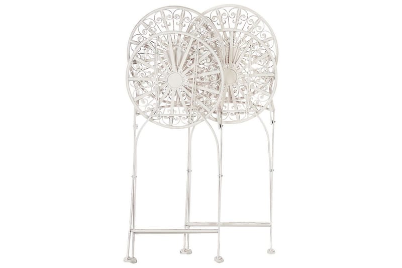 Dursley Spisestol Udendørs - Hvid - Havemøbler - Balkon - Balkonmøbler - Altanstole
