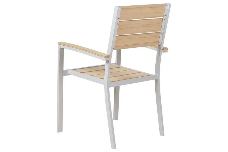 Edmundston Armstol - Beige/Hvid - Havemøbler - Balkon - Balkonmøbler - Altanstole