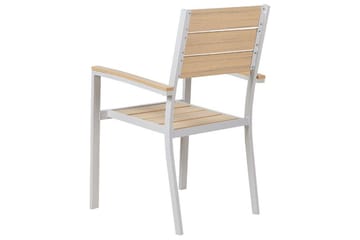 Edmundston Armstol - Beige/Hvid - Havemøbler - Balkon - Balkonmøbler - Altanstole