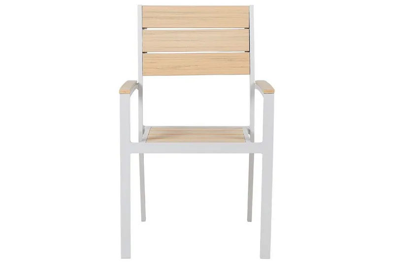 Edmundston Armstol - Beige/Hvid - Havemøbler - Balkon - Balkonmøbler - Altanstole