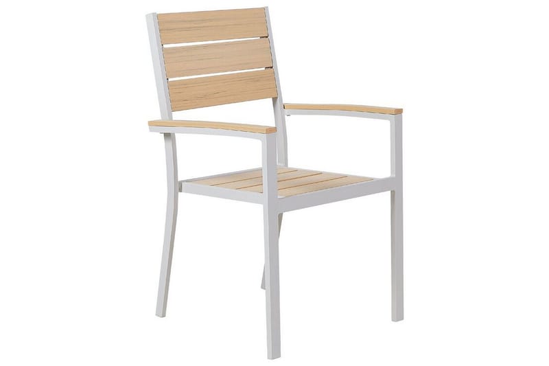 Edmundston Armstol - Beige/Hvid - Havemøbler - Balkon - Balkonmøbler - Altanstole