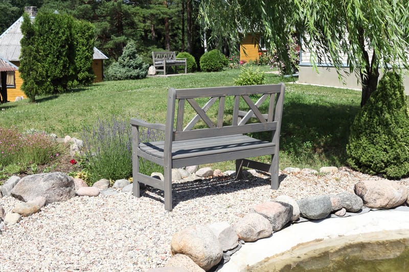 Europe Udesofa 2-personers - Grå - Havemøbler - Havesofaer & bænke - Udendørs bænk & havebænk