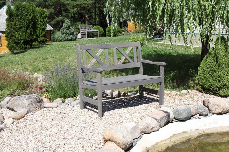 Europe Udesofa 2-personers - Grå - Havemøbler - Havesofaer & bænke - Udendørs bænk & havebænk