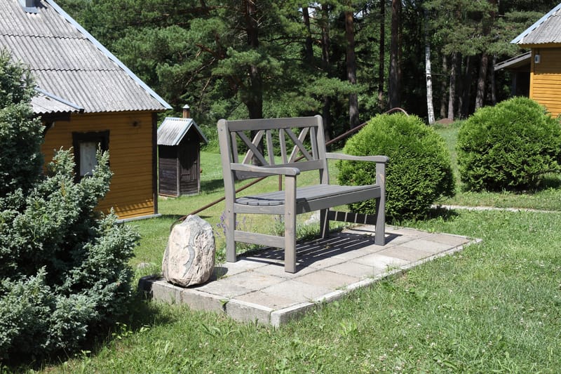 Europe Udesofa 2-personers - Grå - Havemøbler - Havesofaer & bænke - Udendørs bænk & havebænk