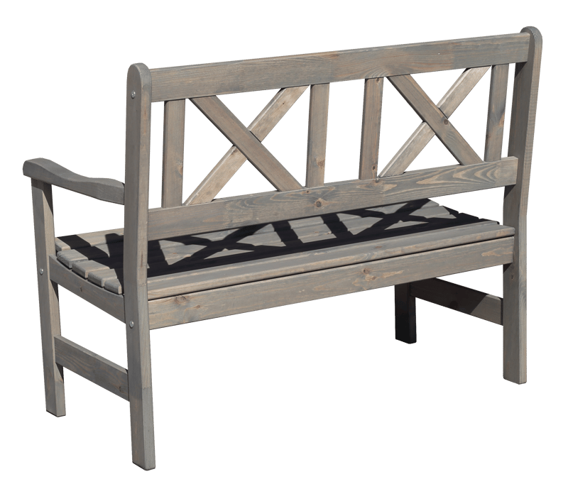 Europe Udesofa 2-personers - Grå - Havemøbler - Havesofaer & bænke - Udendørs bænk & havebænk