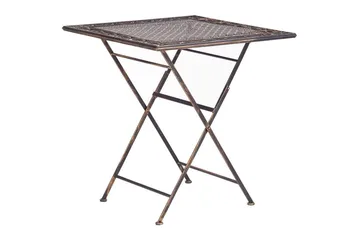 Fällbart bord Beliani Bormio Black||GOLD - Havemøbler - Balkon - Balkonmøbler - Altanborde