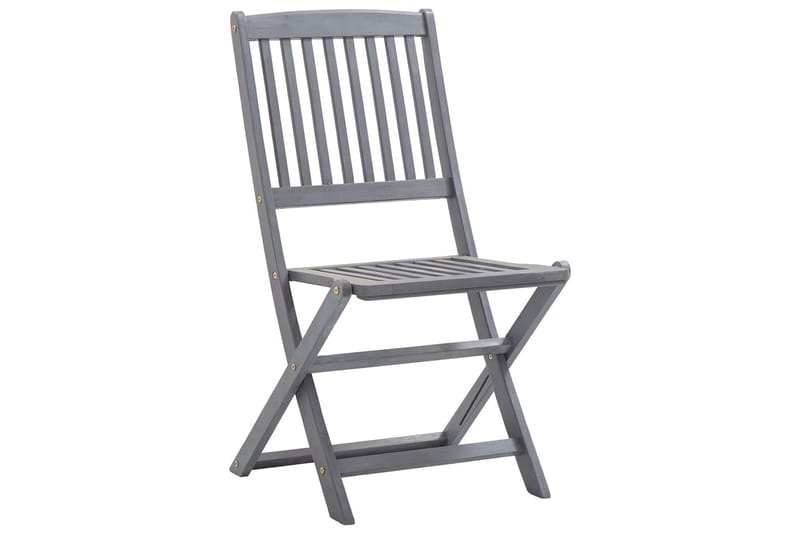 Foldbare Havestole 2 Stk. Med Hynder massivt Akacietræ - Havemøbler - Balkon - Balkonmøbler - Altanstole