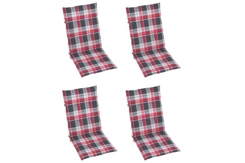 foldbare havestole 3 stk. med hynder massivt akacietræ - Brun - Havemøbler - Balkon - Balkonmøbler - Altanstole