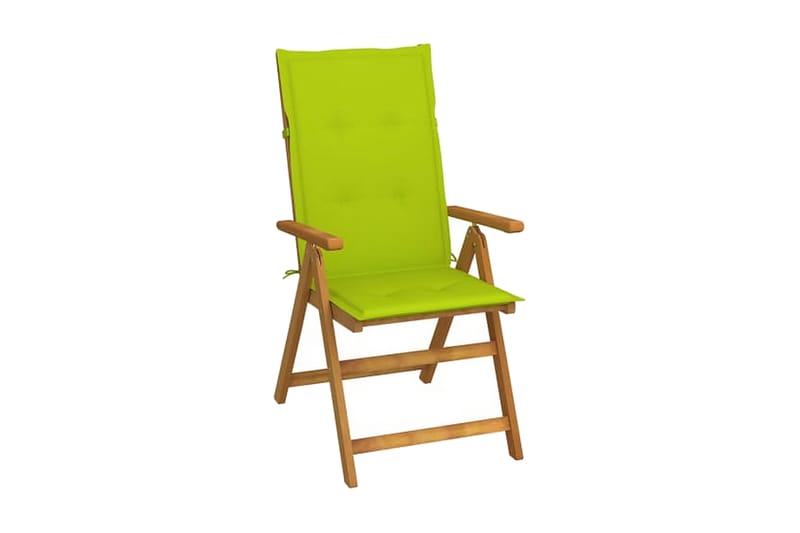 foldbare havestole 6 stk. med hynder massivt akacietræ - Brun - Havemøbler - Balkon - Balkonmøbler - Altanstole