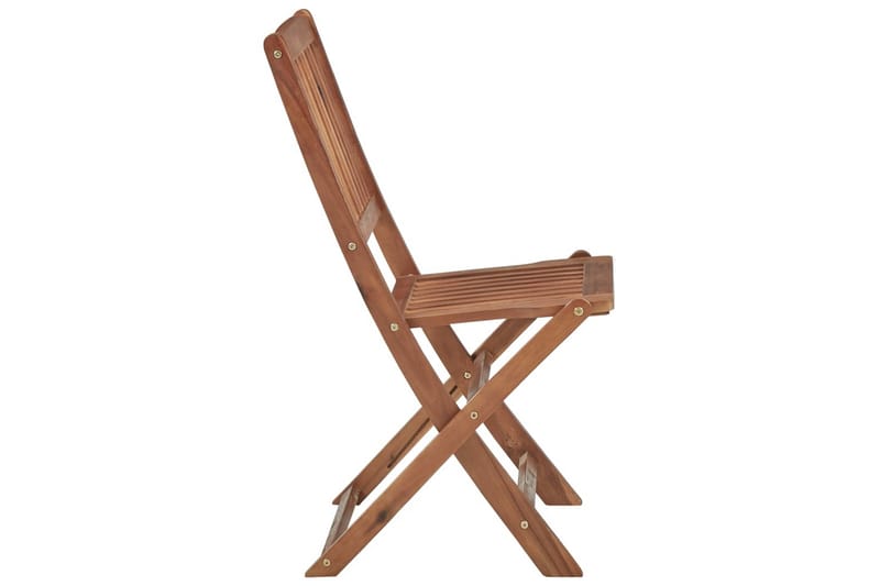 foldbare havestole 6 stk. med hynder massivt akacietræ - Brun - Spisebordsstole udendørs - Altanstole