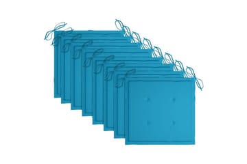 foldbare havestole 8 stk. med hynder massivt akacietræ - Brun - Havemøbler - Balkon - Balkonmøbler - Altanstole