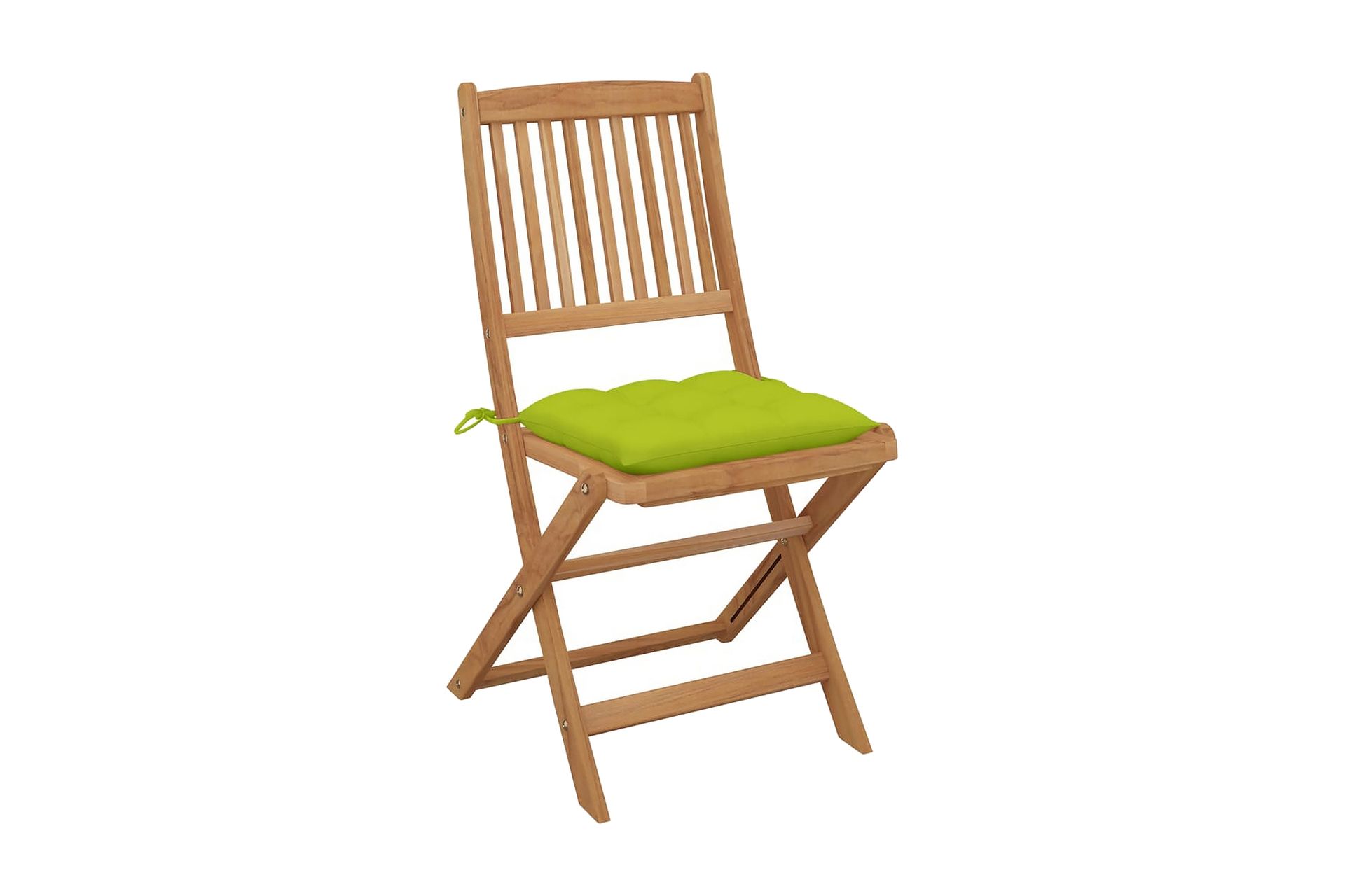 foldbare havestole 8 stk. med hynder massivt akacietræ - Brun - Havemøbler - Balkon - Balkonmøbler - Altanstole
