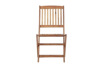 foldbare havestole 8 stk. med hynder massivt akacietræ - Brun - Havemøbler - Balkon - Balkonmøbler - Altanstole