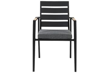Fortify Armstol 4 stk - Sort/Grå - Havemøbler - Balkon - Balkonmøbler - Altanstole