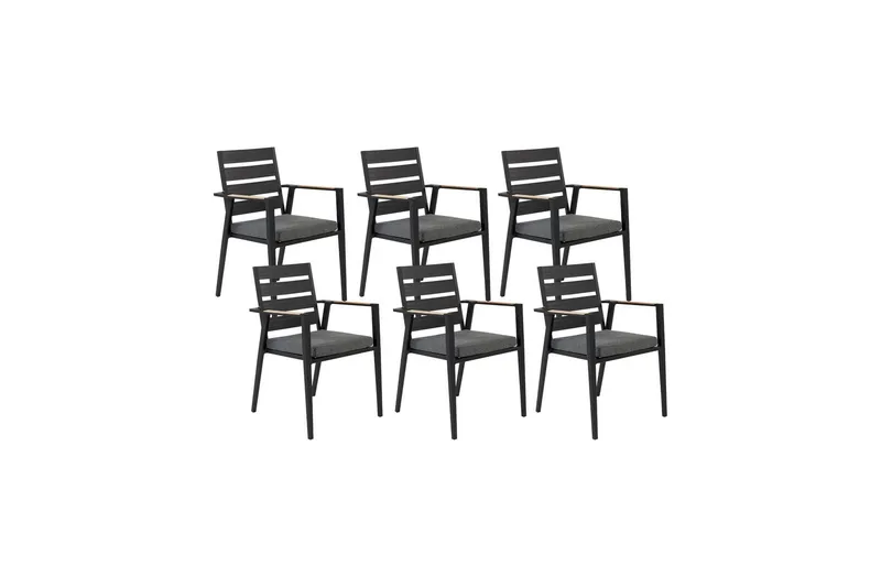 Fortify Armstol - Sort/Grå - Havemøbler - Balkon - Balkonmøbler - Altanstole