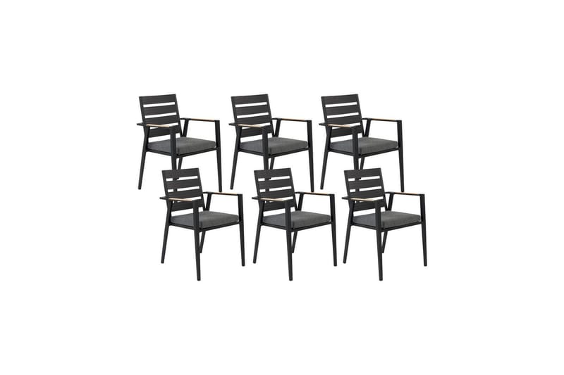 Fortify Armstol - Sort/Grå - Havemøbler - Balkon - Balkonmøbler - Altanstole