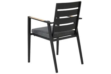 Fortify Armstol - Sort/Grå - Havemøbler - Balkon - Balkonmøbler - Altanstole