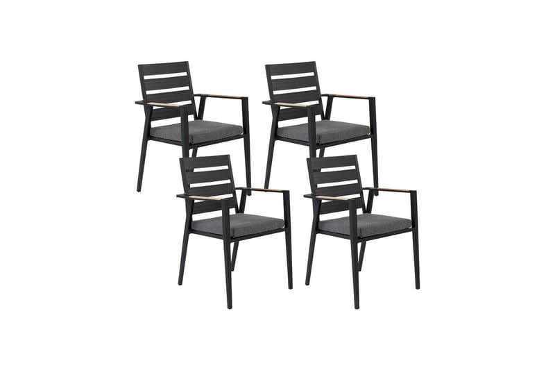 Fortify Armstol - Sort/Grå - Havemøbler - Balkon - Balkonmøbler - Altanstole