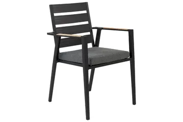 Fortify Armstol - Sort/Grå - Havemøbler - Balkon - Balkonmøbler - Altanstole