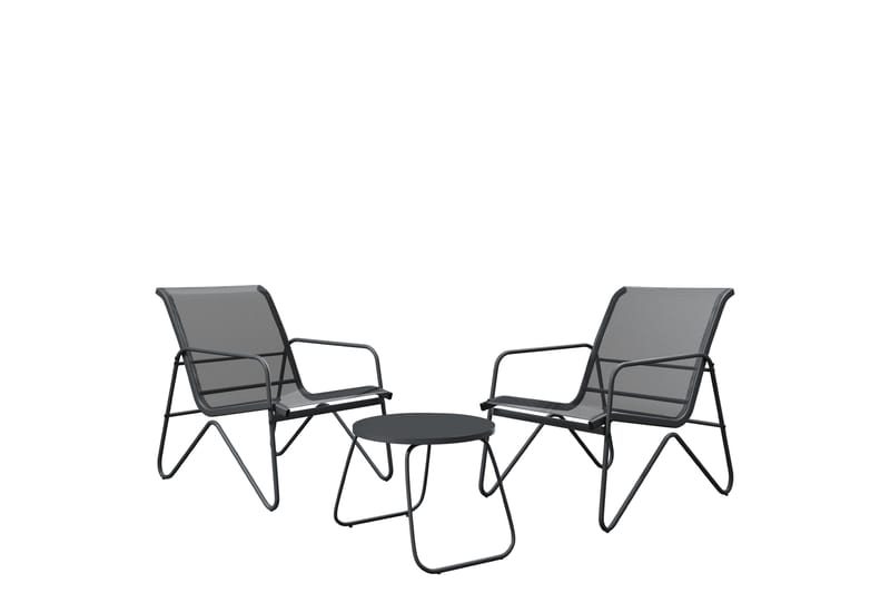 Glenhollow Cafésæt Udendørs - Grå - Havemøbler - Balkon - Balkonmøbler - Altansæt