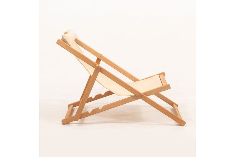 Havebord og stol sæt (3 dele) Zarith Creme - Cremevhid - Havemøbler - Balkon - Balkonmøbler - Altansæt